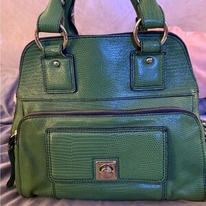 Banana Republic Green Textured Shoulder Bag